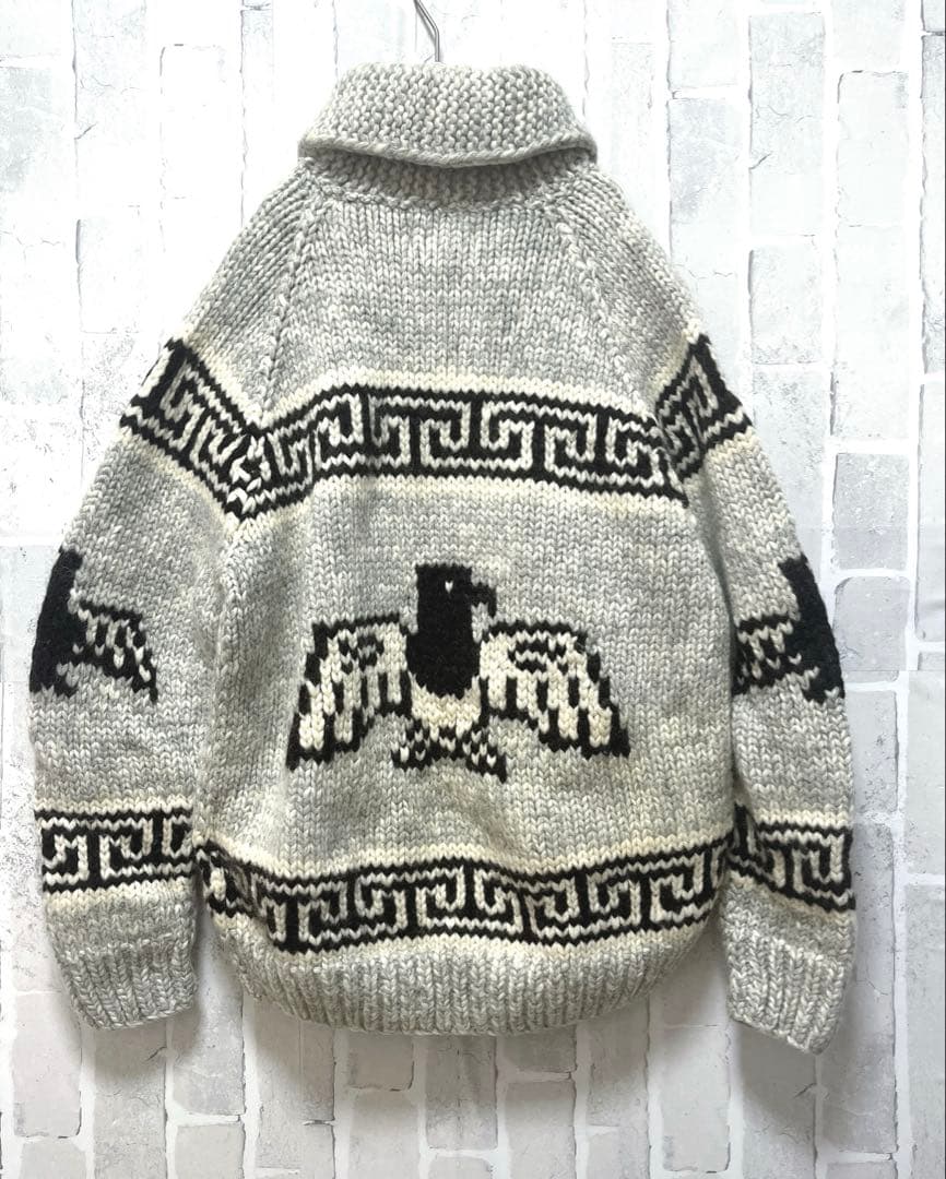 kanata カナタ カウチンニット セーター サンダーバード L カナダ製