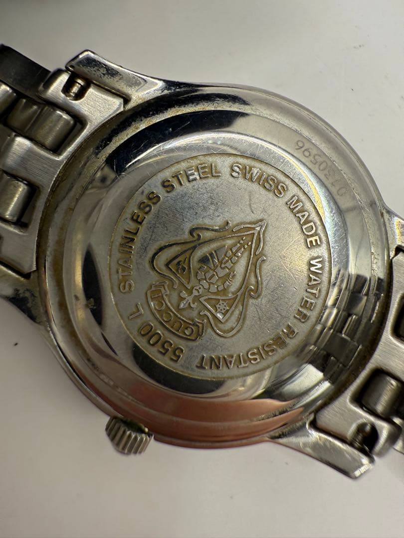 GUCCI アナログ時計 シルバー　5500L