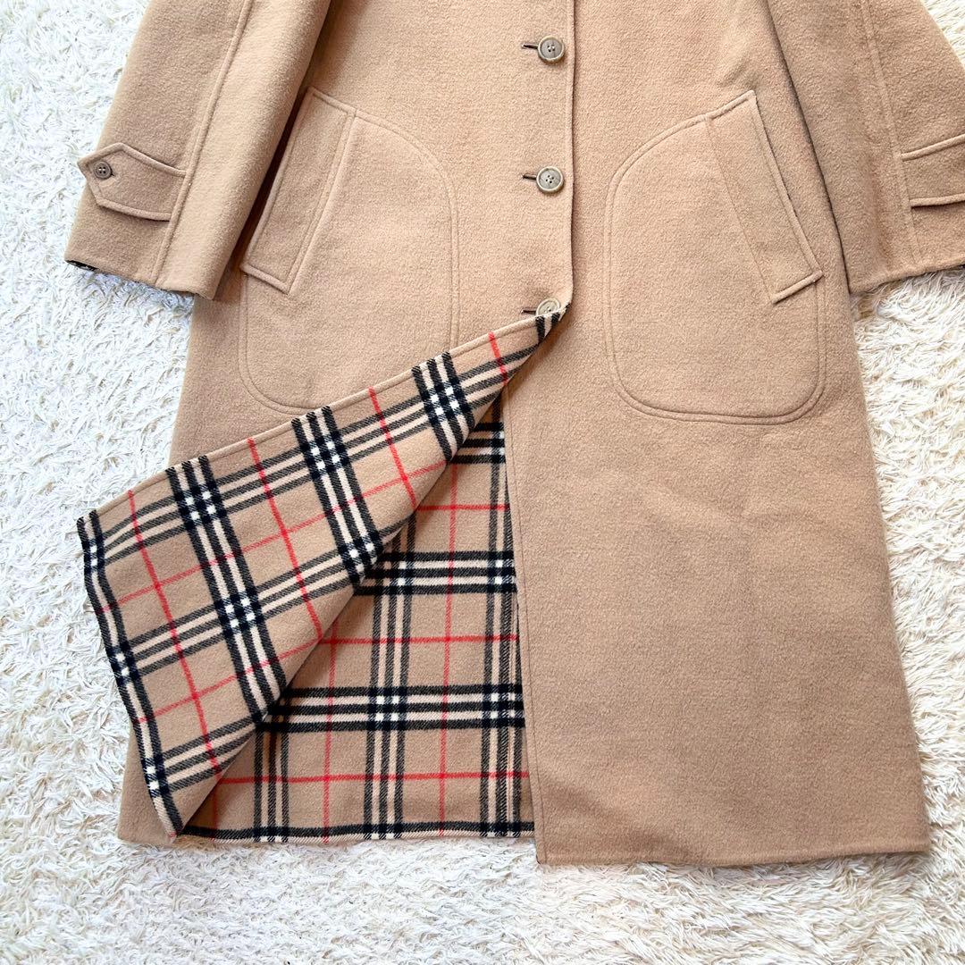 極美品✨️BURBERRY リバーシブル　ウール ラムコート ノバチェック M
