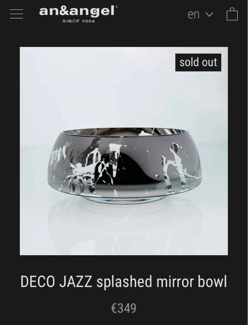 Cassina ixc. An&angel アン＆エンジェル ガラスボウル