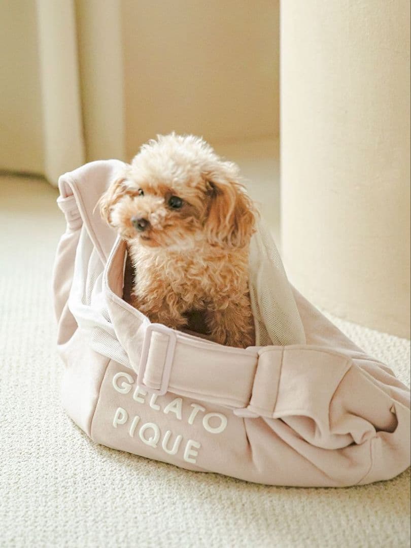 新品未使用　ジェラートピケ　ペットスリング　ピンク　 gelato pique