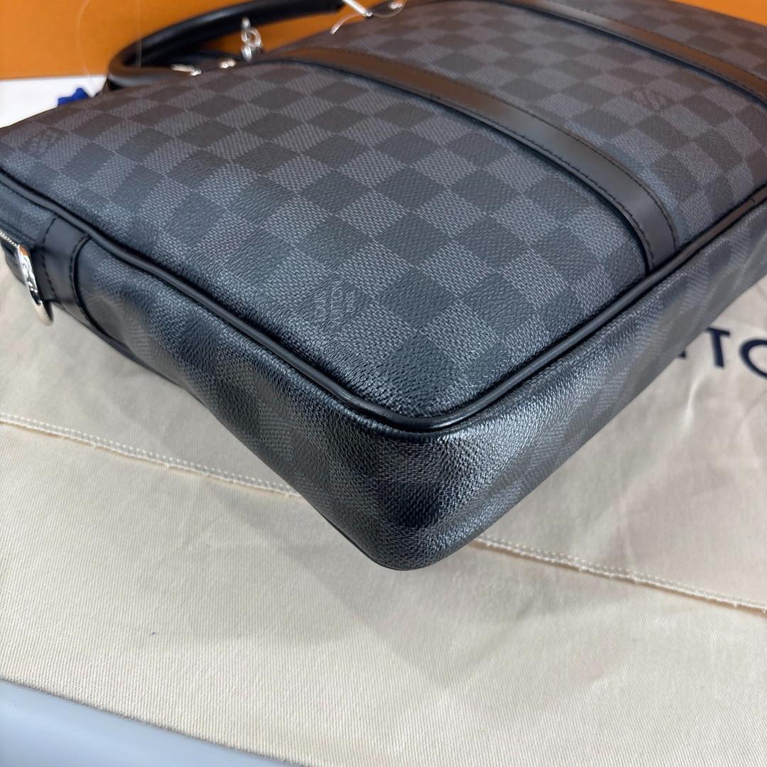 新品同様/IC 現行 ルイヴィトン ダミエグラフィット ビジネスバッグ ブラック