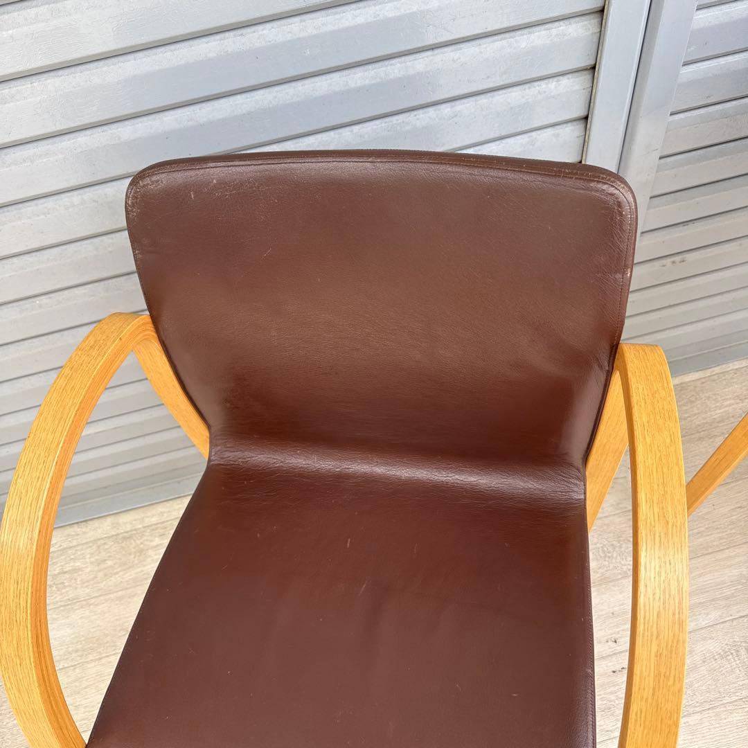 arflex アルフレックス アームチェア 本革 川崎文男 2脚セット