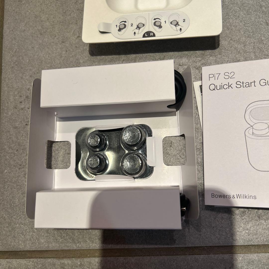 B&W ワイヤレスイヤホン Pi7S2 ブラック