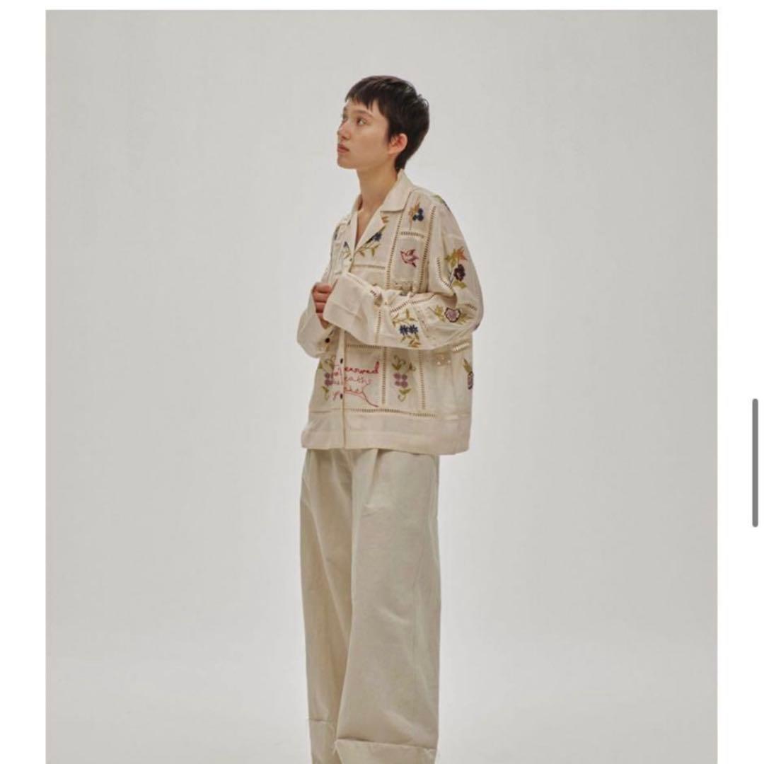 todayful パッチワークシャツ