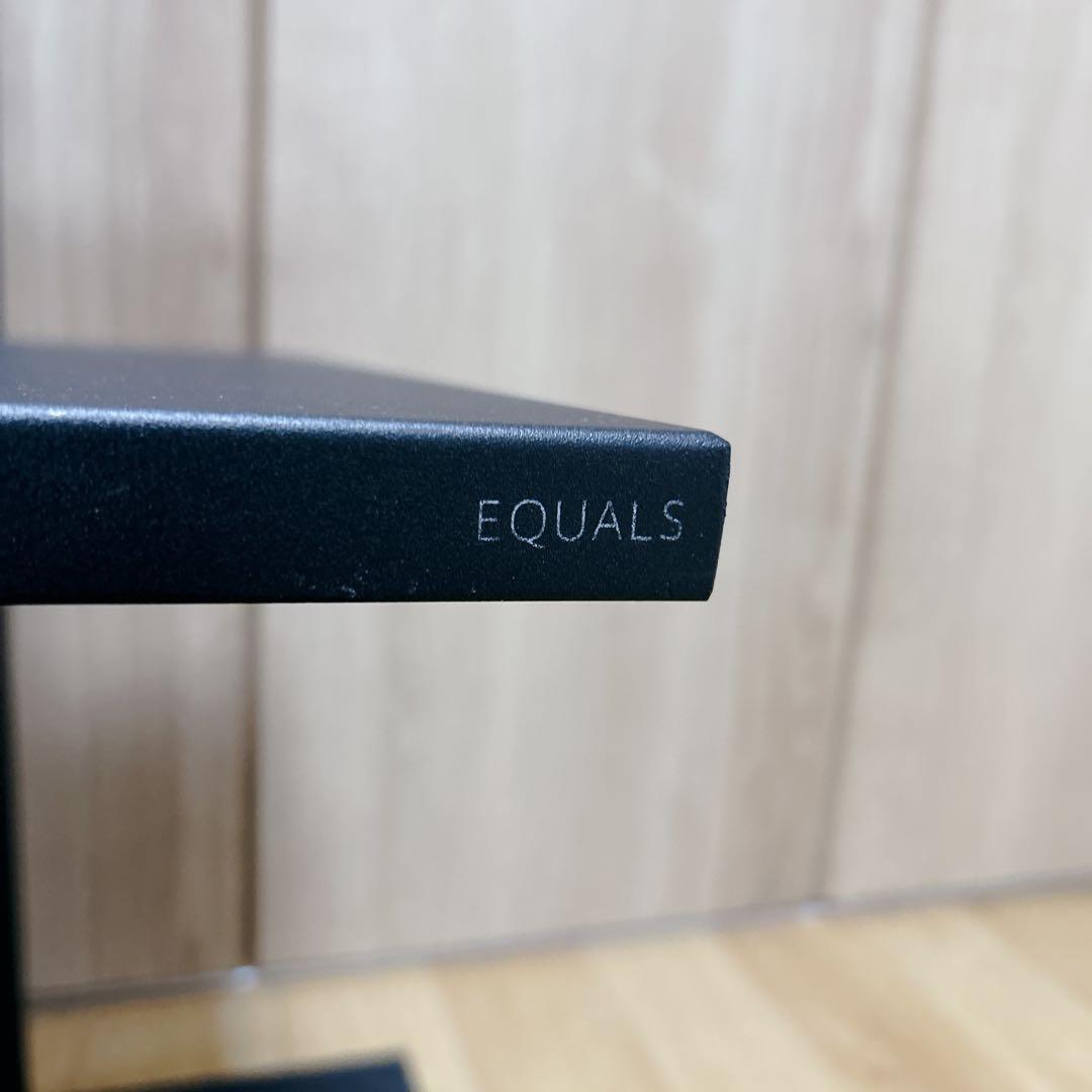 EQUALS テレビスタンド WALL V2 ロータイプ 棚板付き ブラック 壁