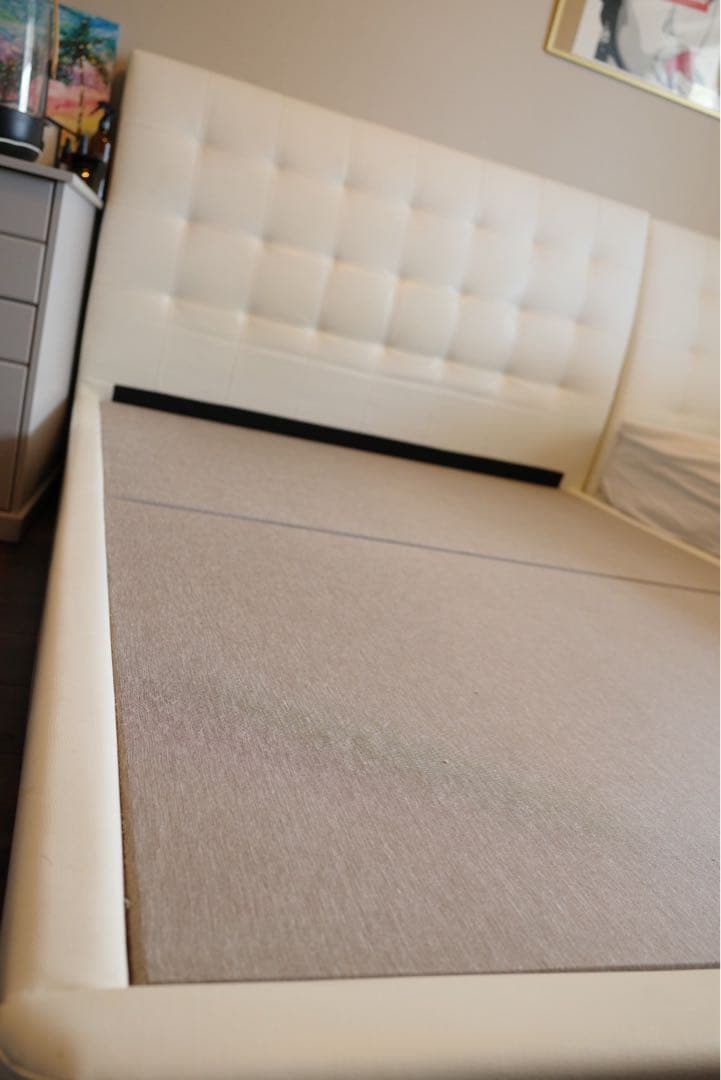 美品✨フランスベッド アシュフォード ダブル ホワイト／ホテルライク 高級ベッド