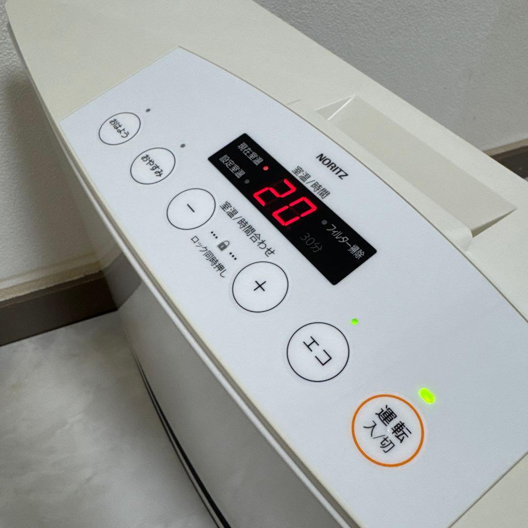 送料込 NORITZ ノーリツ　ガスファンヒーター 強化ホース付き　都市ガス用