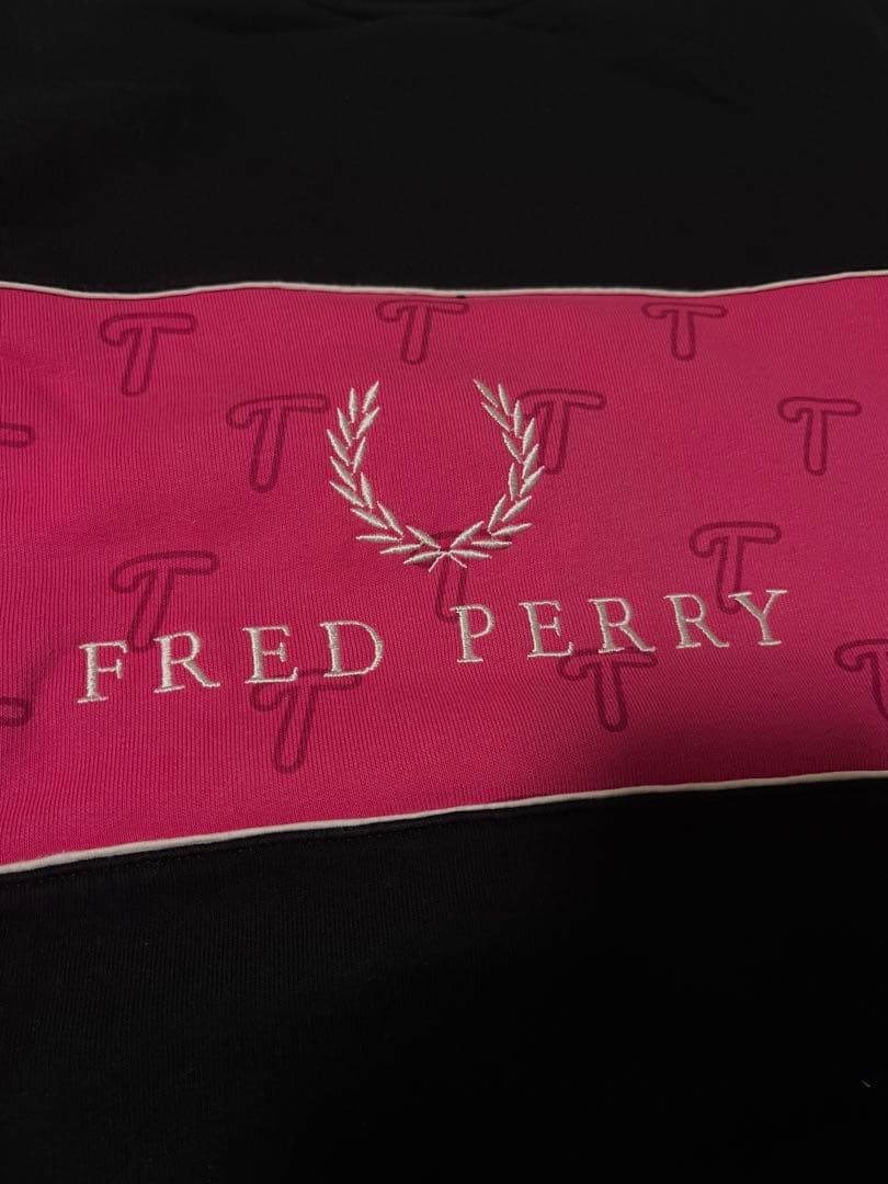 Fred Perry Thames スウェット M ネイビー/ピンク