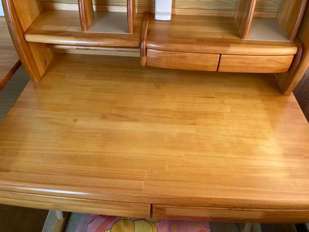 【お値下げ】　【学習机セット①】木製 学習机のみ