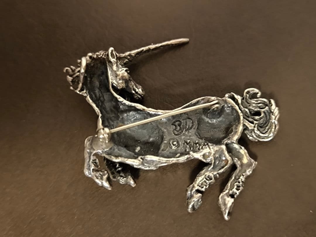 メトロポリタン美術館 MMA スターリング　シルバー　ユニコーン ブローチ