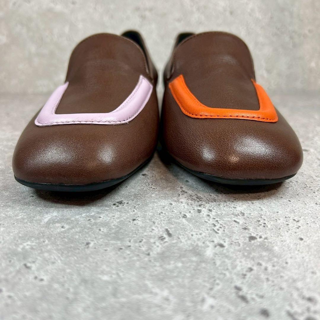 【極美品 箱付】CAMPER ツインズ ローファー ブラウン 36