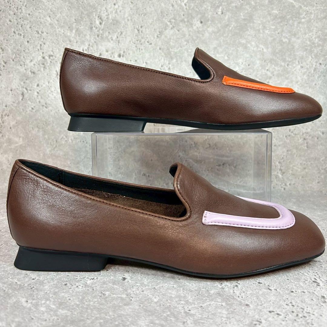 【極美品 箱付】CAMPER ツインズ ローファー ブラウン 36