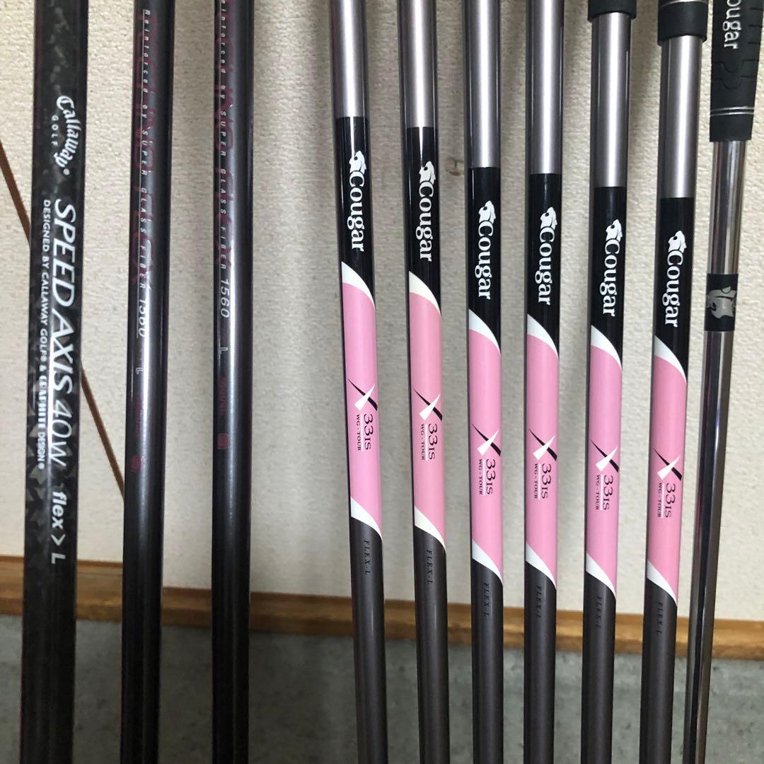 入手困難 レフティ レディース 完璧なゴルフセット キャロウェイ ミズノ クーガ