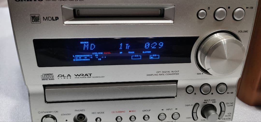 ONKYO CD/MD FR-X7A プレイヤー　スピーカー　ミニコンポ