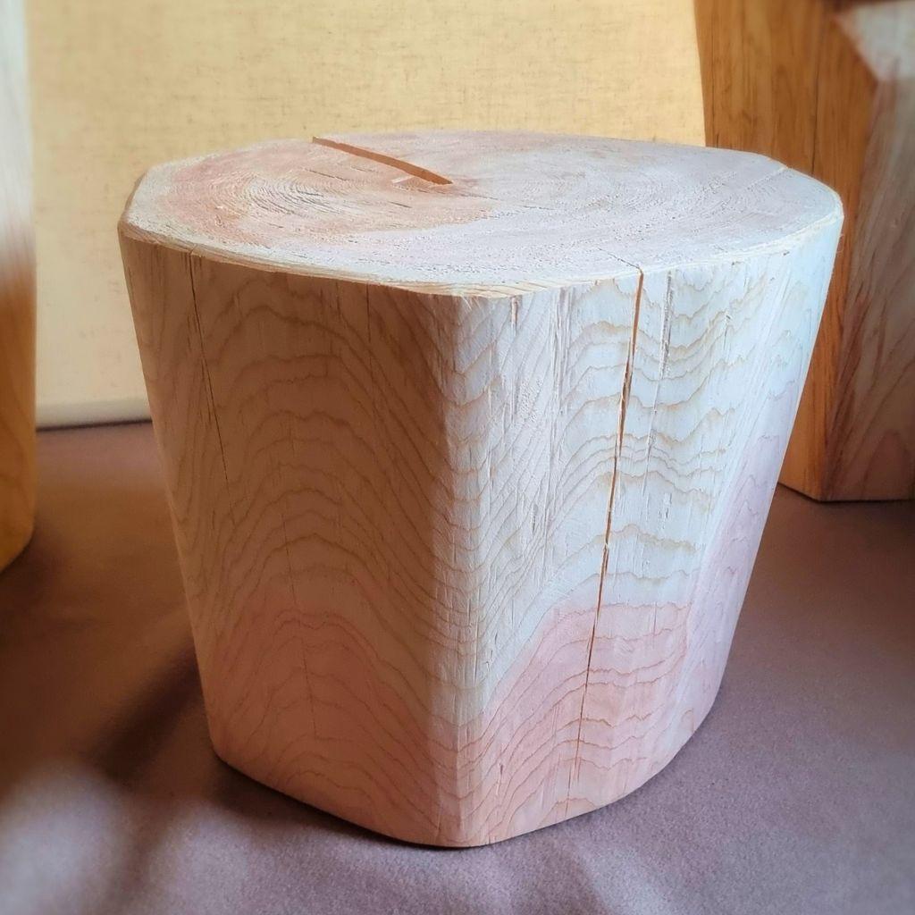 いい香り ナチュラルウッドのテーブル・スツール 無垢無塗装