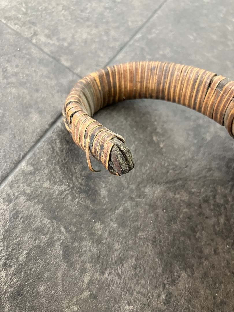 taka！古美術 生花 竹籠 花籠 唐物 花器　三足　古道具　籐