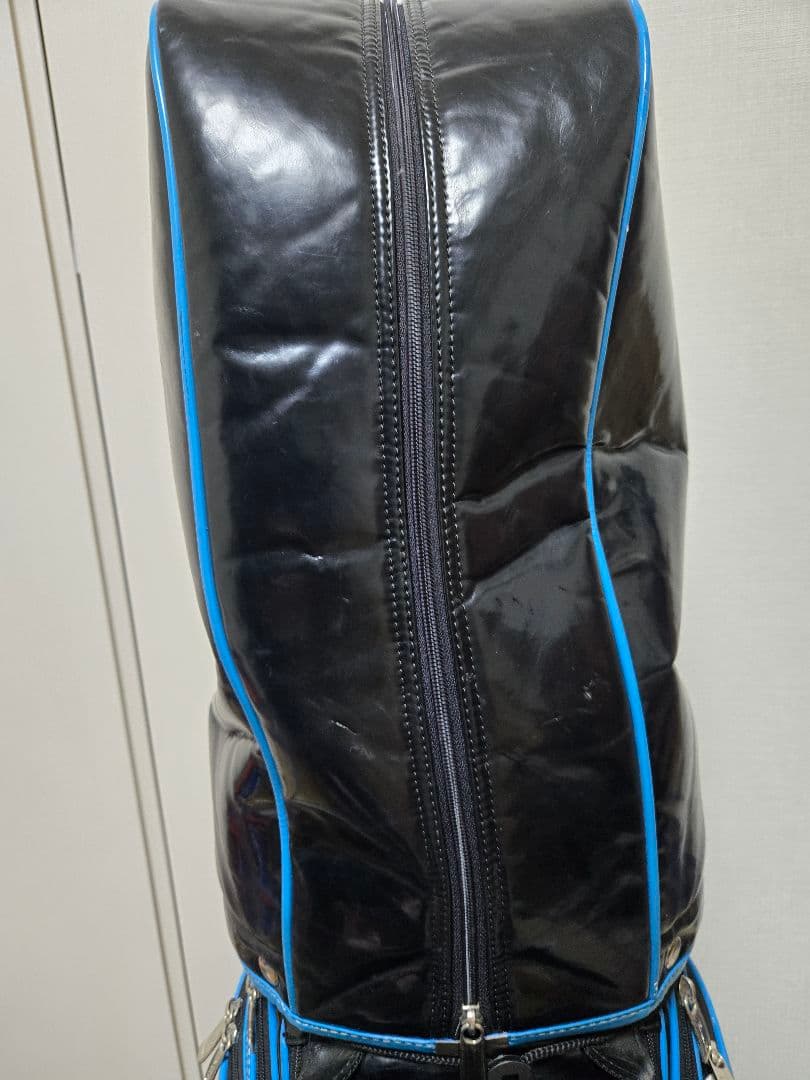 RomaRo キャディバッグ ブルー ブラック エナメル ロマロ