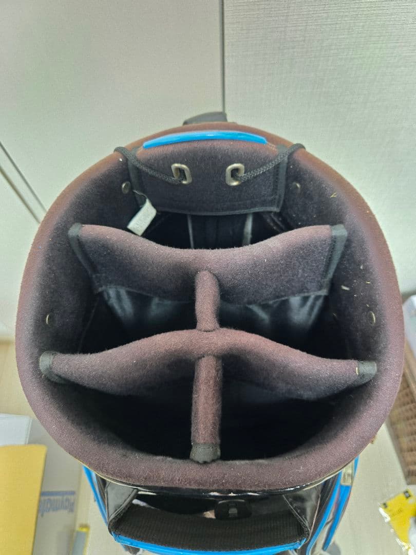 RomaRo キャディバッグ ブルー ブラック エナメル ロマロ