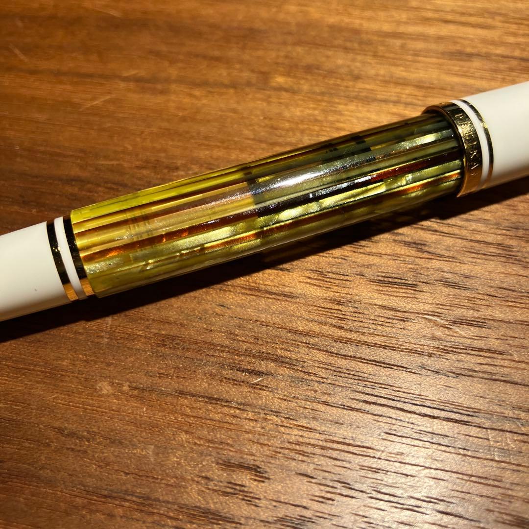 Pelikan 万年筆とインクセット ホワイトトータス スーベレーン M400