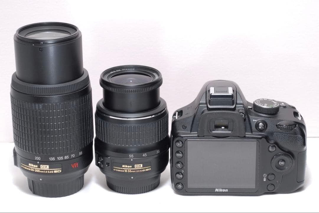 ✨スポーツ観戦におすすめ✨Nikon D3200✨ ダブルレンズ✨望遠レンズ