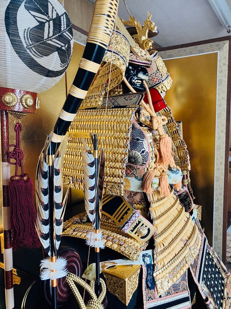 五月人形　鈴甲子雄山 大鎧 正絹１８号