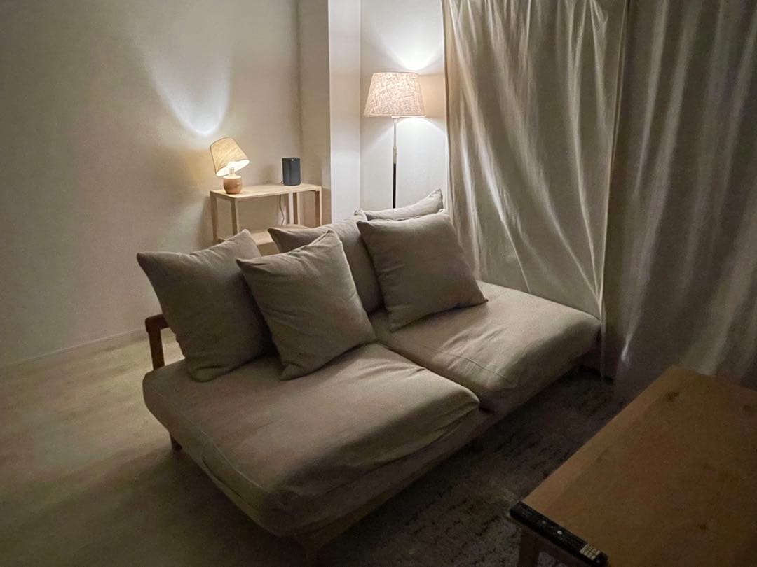 無印良品　オーガニックコットン　オーダーメイドカーテン