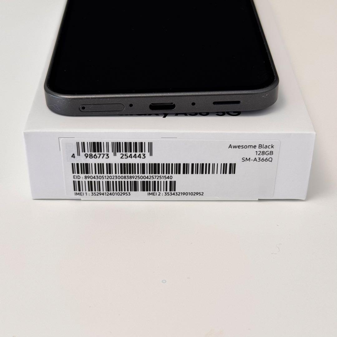 【美品】Samsung GALAXY A36 ブラック　128GB ギャラクシー