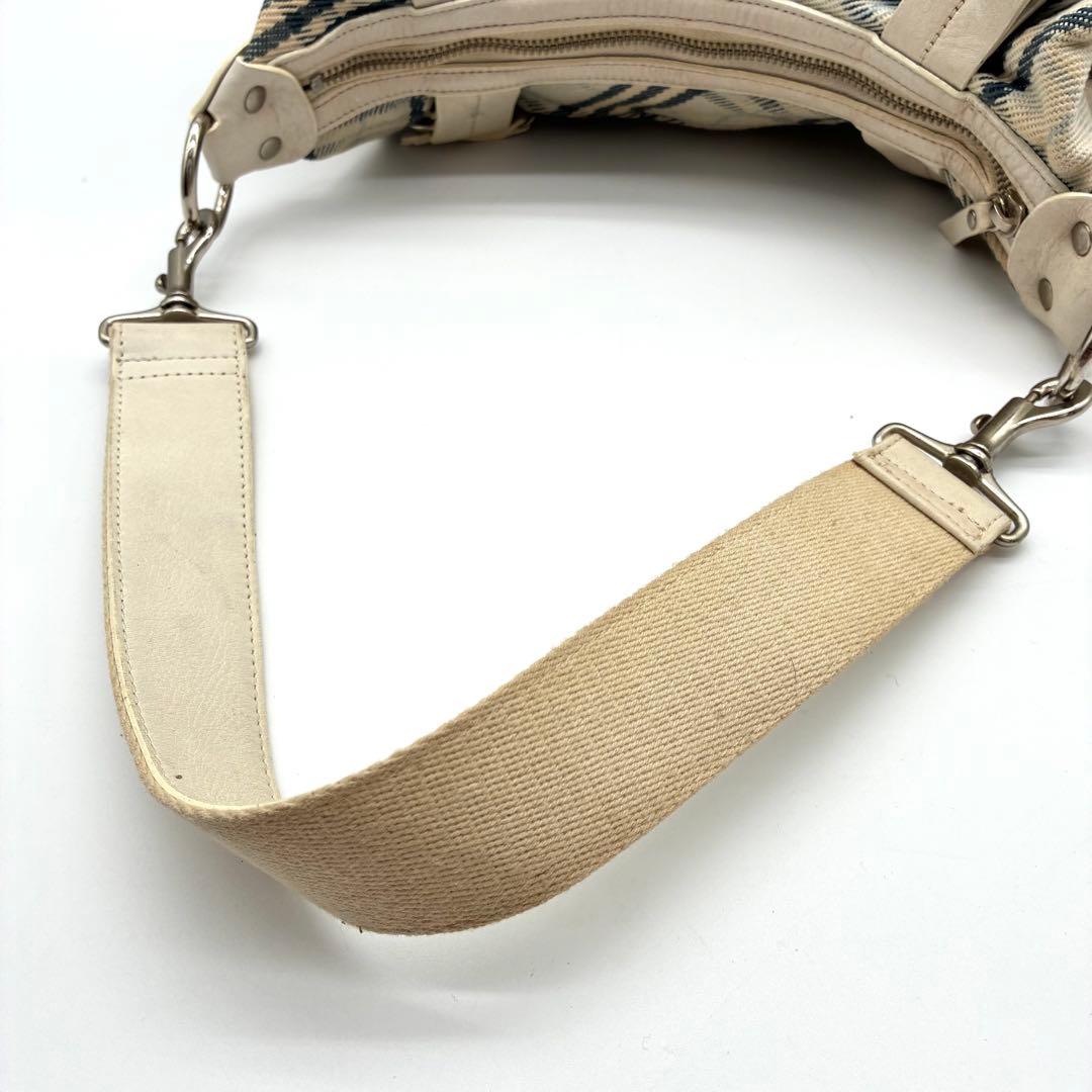 バーバリーブルーレーベル　ワンショルダーバッグ　ノバチェック　ホースロゴ