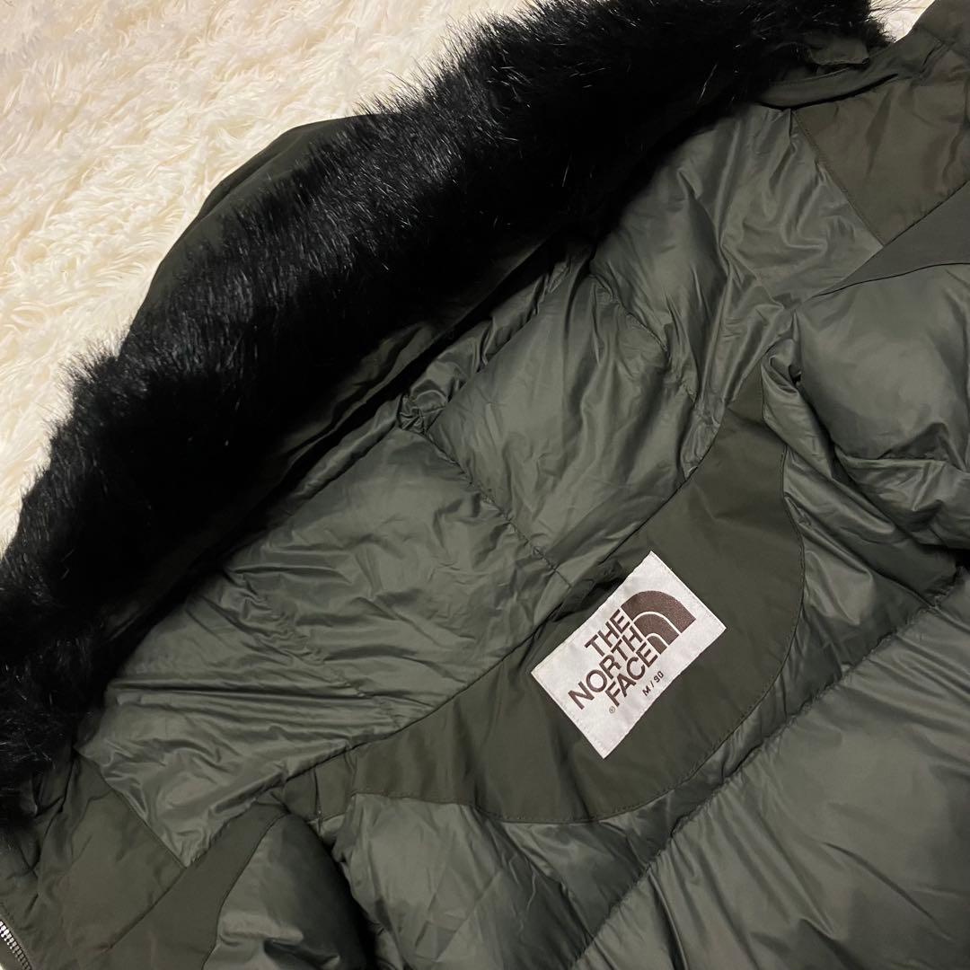 《珍品人気早い者勝ち》レディースノースフェイスモッズダウンコートホワイトレーベル