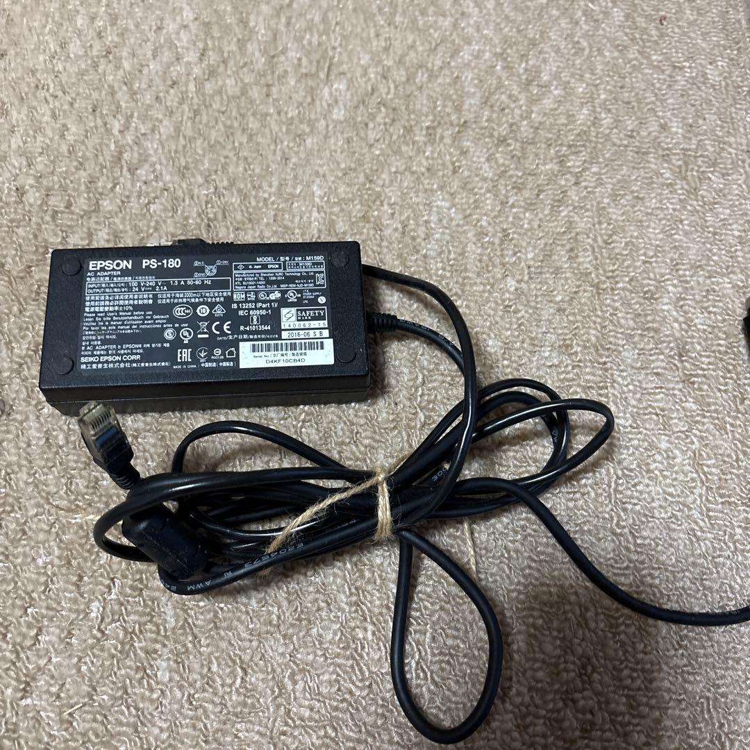 Epson プリンター tm-t90ii M313B アダプター、LANケーブル