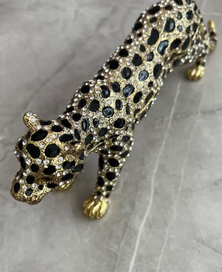 パンサー 豹 オブジェ 小物入れ ドバイで購入 未使用