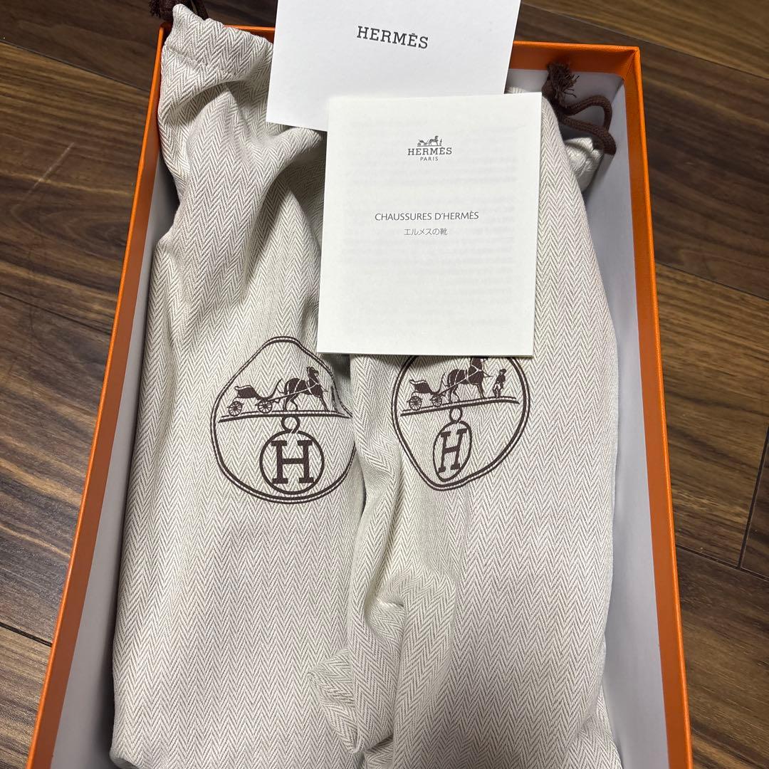 新品未使用　エルメス　モカシン　パリ　37.5 24.5センチ