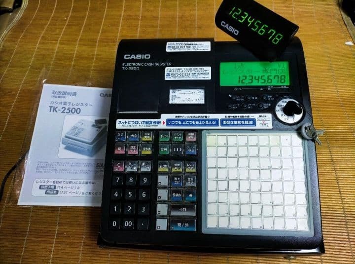カシオレジスター　TK-2500　設定無料　72タッチ3面　615400
