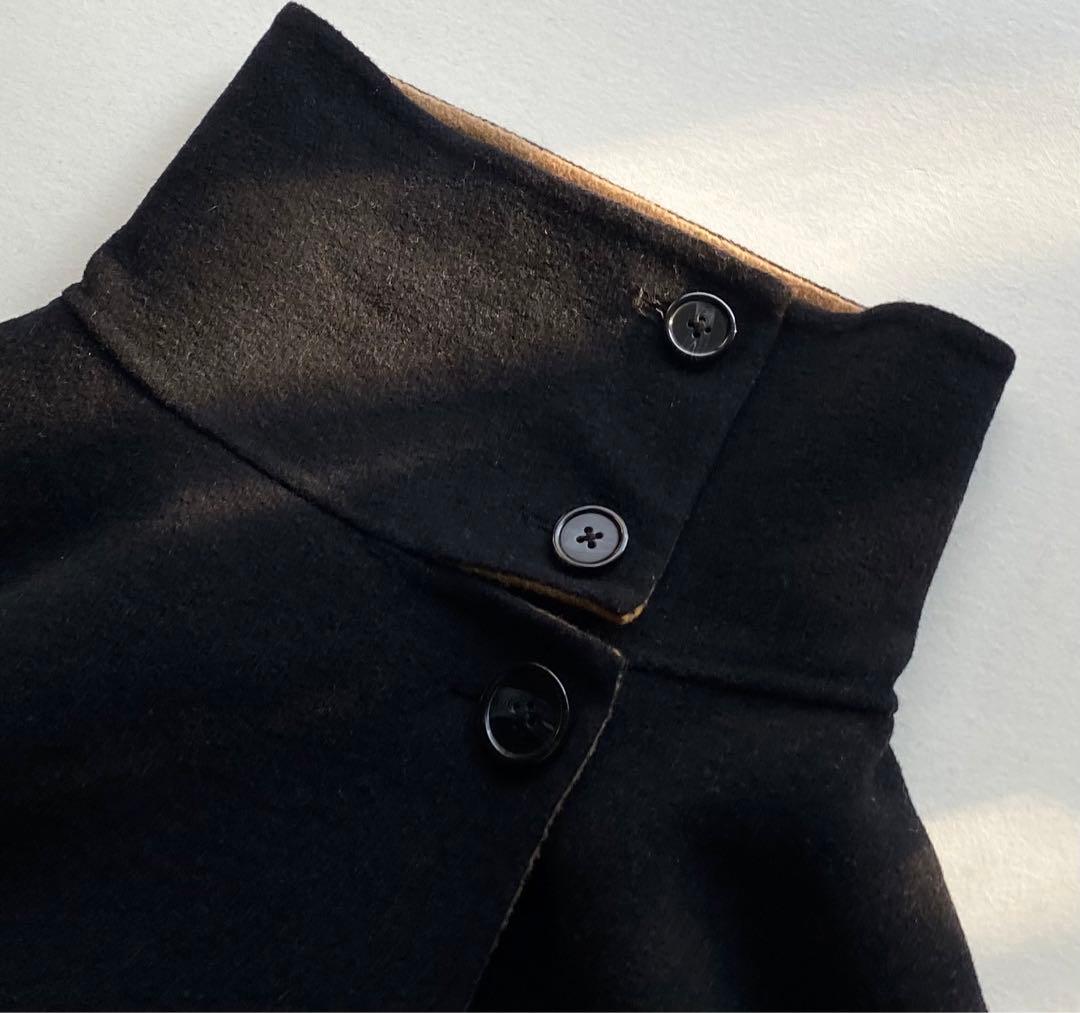 SHIPS any: リバー スタンドカラー ポンチョ ショート コート