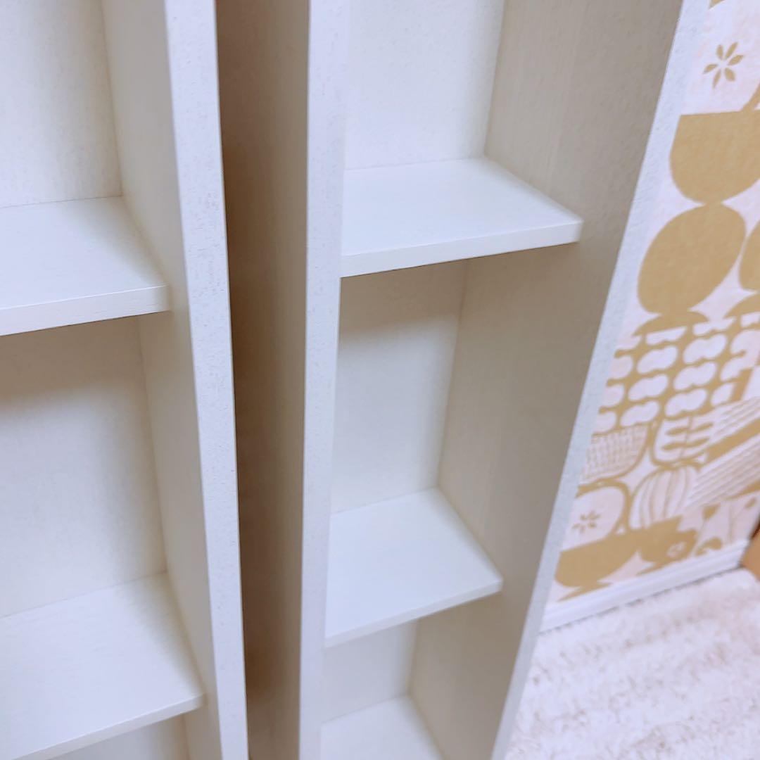 無印良品 壁に付けられる家具 箱 3マス ホワイト　2個　美品　シェルフ