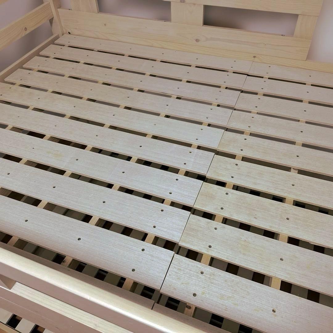 引き取り 天然木 ロフトベッド コンセント付き セミダブル 横浜市