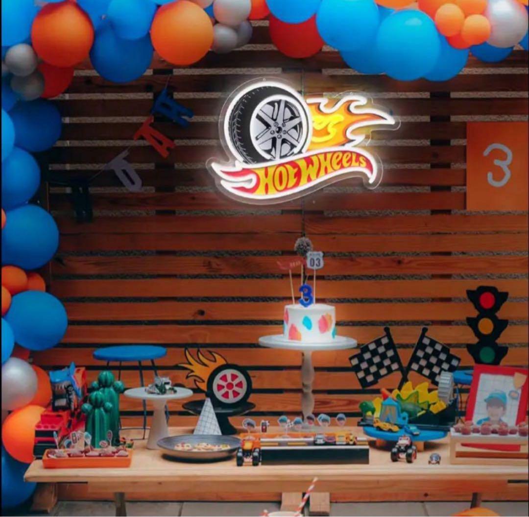 Hot Wheels ホットウィール ネオンサイン 看板 モータースポーツ 車
