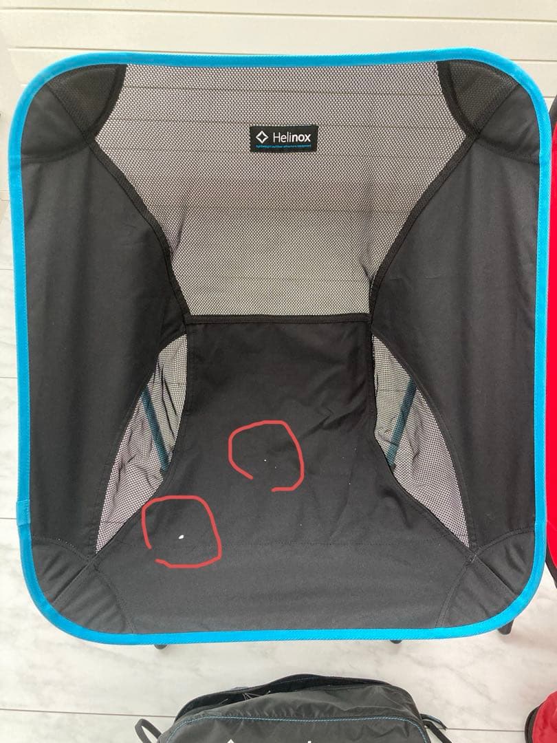 Helinox ヘリノックス　チェアワン　ブルー、レッドの2脚セット