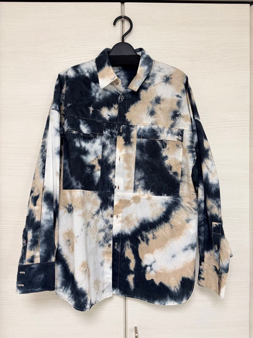 美品★フィルデフェール　注染ローン　Wポケットシャツ