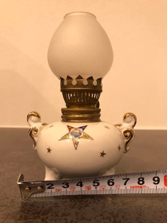⭐️超希少品　フリーメイソン　逆五芒星シンボル　ヴィンテージ　当時物オイルランプ⭐️