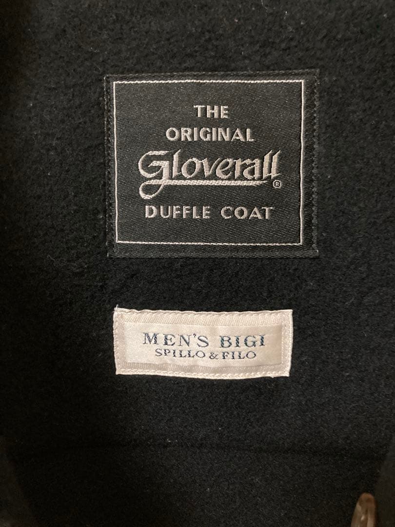英国 希少 グローバーオール men's BIGI Wネーム ダッフルコートXL