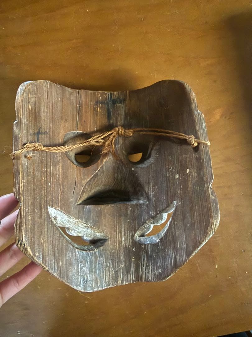 木製 鬼の面