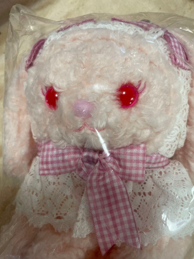 ベイビーザスターズシャインブライト　うさくみゃ　ピンク　ギンガム　ポシェット