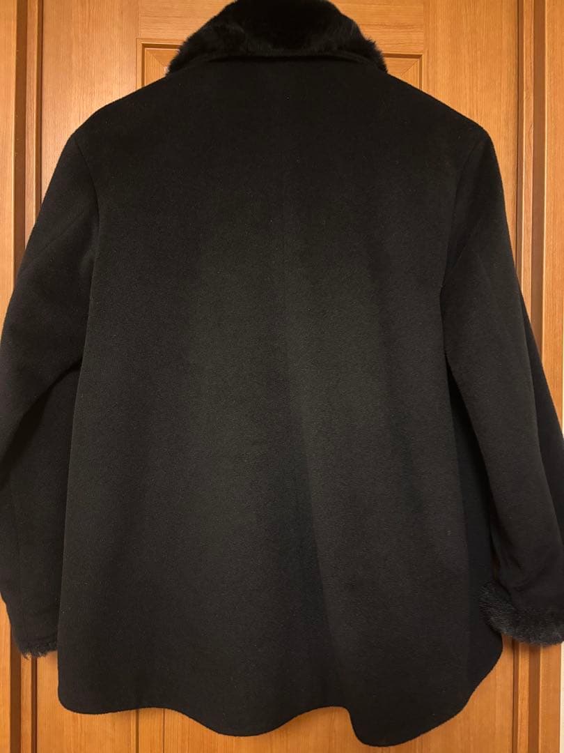 ルミノーゾコムサ　ウール 黒 ジャケット　コート7号