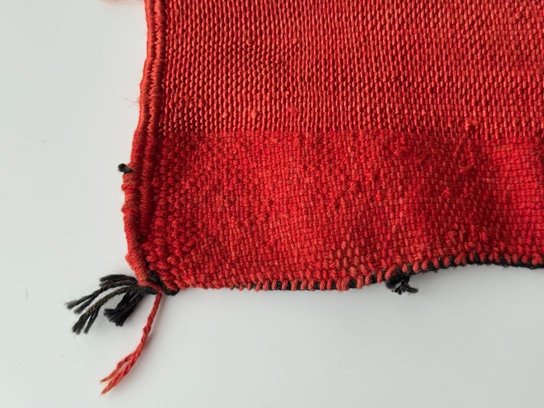 ヴィンテージ 手織りサブララグ 47×94cm キッチン 玄関 カクタスシルク