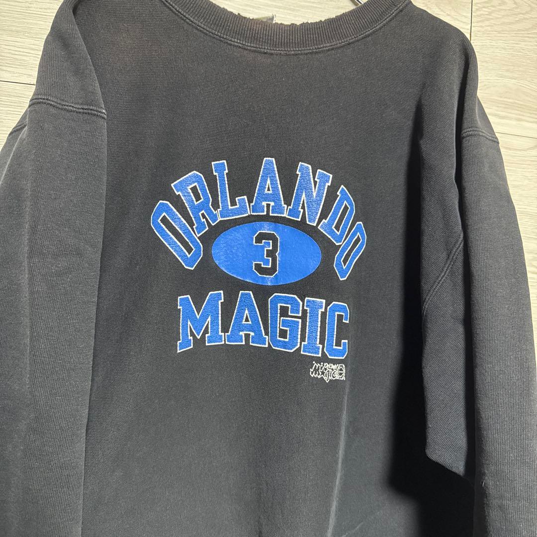 90s USA製 チャンピオン リバースウィーブ NBA Magic 美ボロ