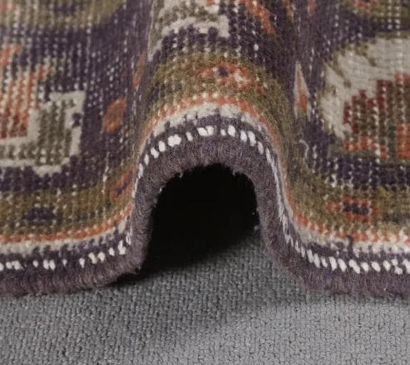 トルコヴィンテージラグ A71 超大判 レア トープ ブラウン ネイビー カーキ