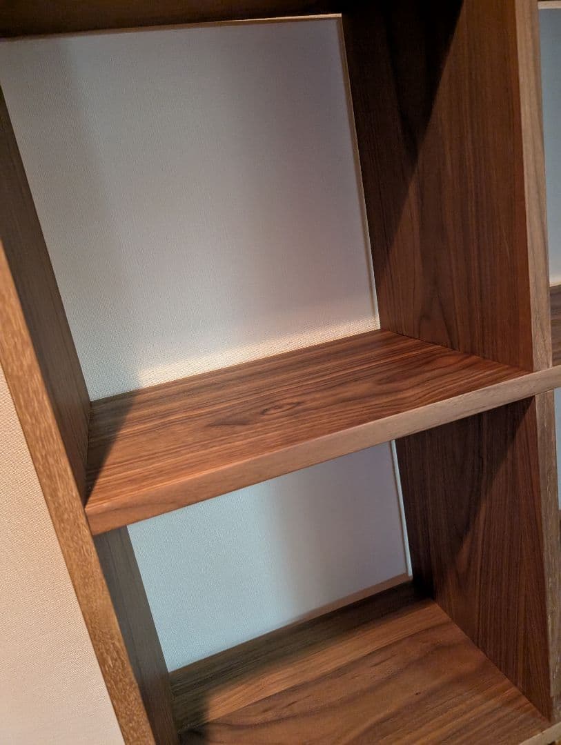 《送料込》無印良品 スタッキングシェルフ ウォールナット 5段 木製棚