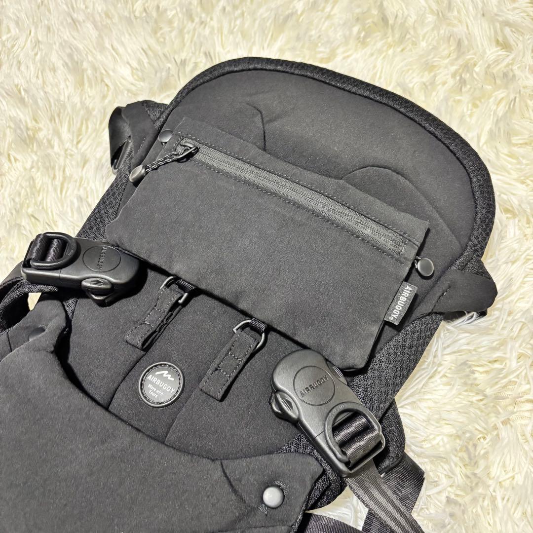 【 美品 】 AIRBUGGY エアバギー 抱っこ紐 ベビーキャリア ブラック